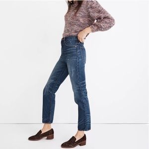 NWT Madewell Classic Straight Jean in Croston Wash